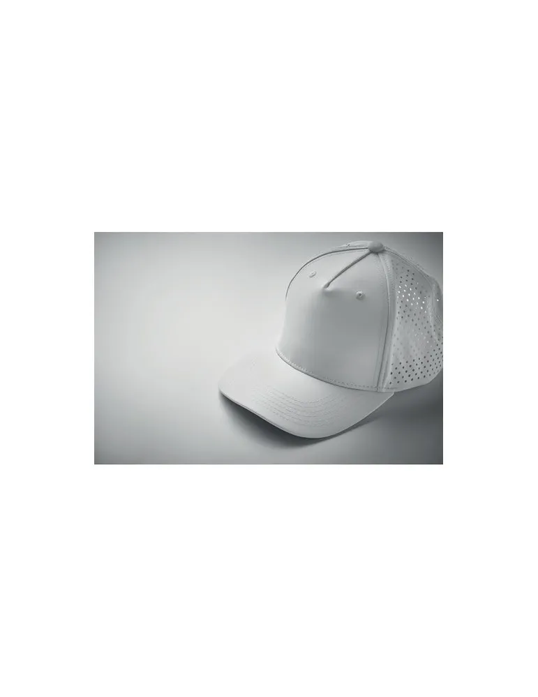 Casquette baseball à 5 pans personnalisée - CAPO Couleurs : noir goodies publicitaire durable