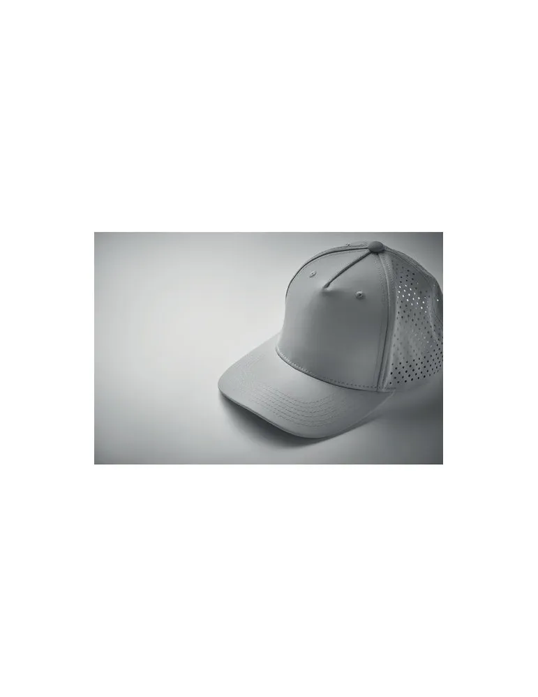 Casquette baseball à 5 pans personnalisée - CAPO Matières : plastique Couleurs : noir cadeau affaires élégant