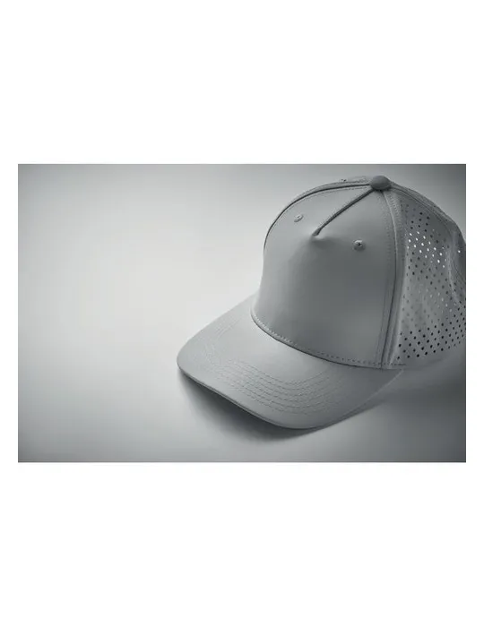 Casquette baseball à 5 pans personnalisée - CAPO Matières : plastique Couleurs : noir cadeau affaires élégant