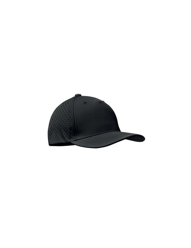 Casquette baseball à 5 pans personnalisée - CAPO Matières : plastique Couleurs : blanc personnalisable avec votre logo