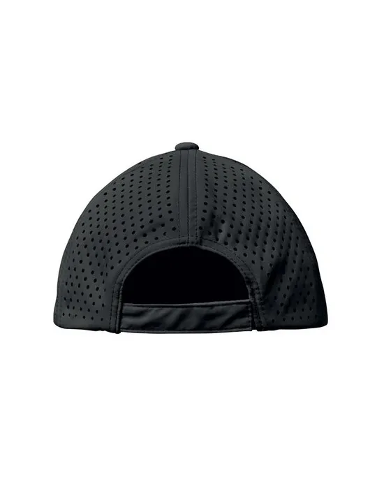 Casquette baseball à 5 pans personnalisée - CAPO Matières : plastique Couleurs : blanc marquage laser ultra précis