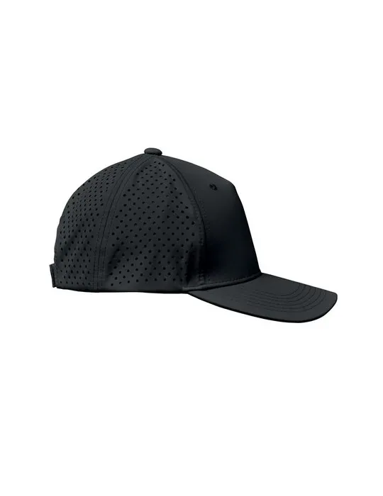 Casquette baseball à 5 pans personnalisée - CAPO Matières : plastique Couleurs : blanc objet publicitaire robuste