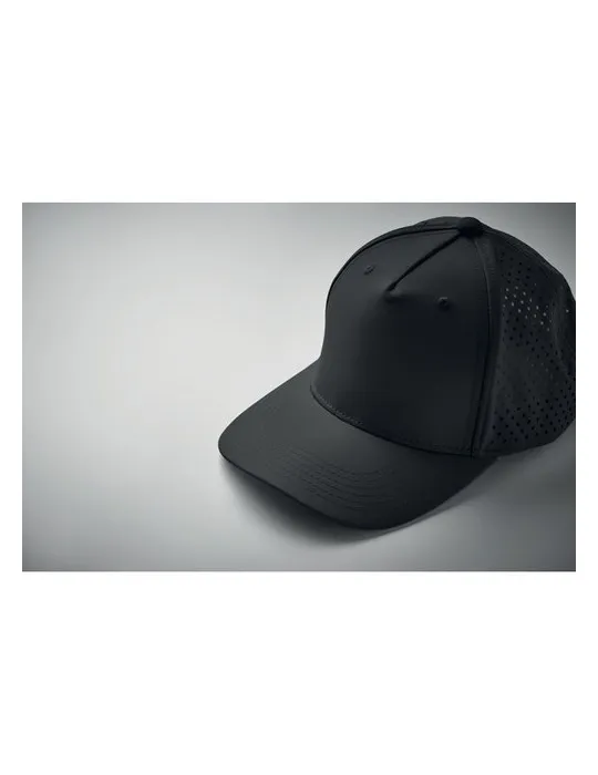 Casquette baseball à 5 pans personnalisée - CAPO Matières : plastique Couleurs : blanc goodies personnalisé en stock