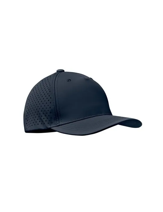 Casquette baseball à 5 pans personnalisée - CAPO Matières : plastique Couleurs : blanc cadeau entreprise pas cher
