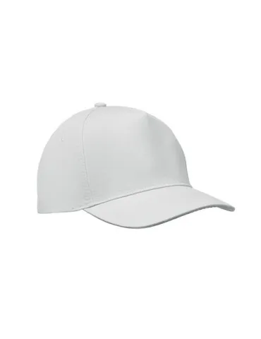 Casquette à 5 pans personnalisée SUNNY Matières : plastique Couleurs : blanc