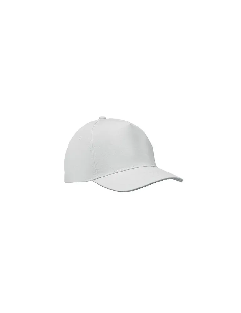 Casquette à 5 pans personnalisée SUNNY Matières : plastique Couleurs : blanc