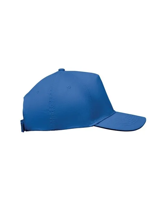 Casquette à 5 pans personnalisée SUNNY Matières : plastique Couleurs : noir marquage laser ultra précis