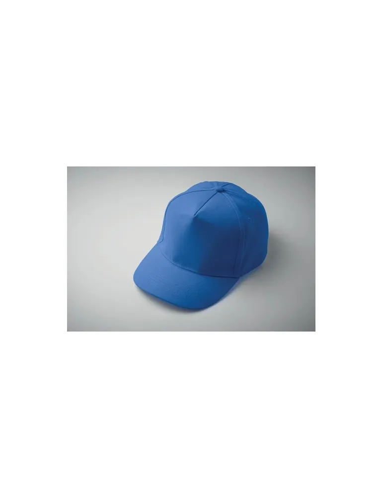 Casquette à 5 pans personnalisée SUNNY Matières : plastique Couleurs : noir cadeau entreprise pas cher