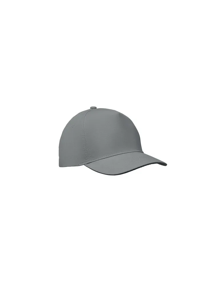 Casquette à 5 pans personnalisée SUNNY Matières : plastique Couleurs : blanc marquage laser ultra précis