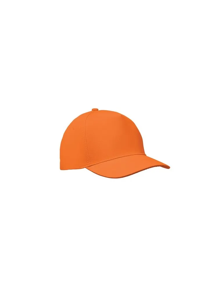 Casquette à 5 pans personnalisée SUNNY Matières : plastique Couleurs : noir cadeau entreprise pas cher