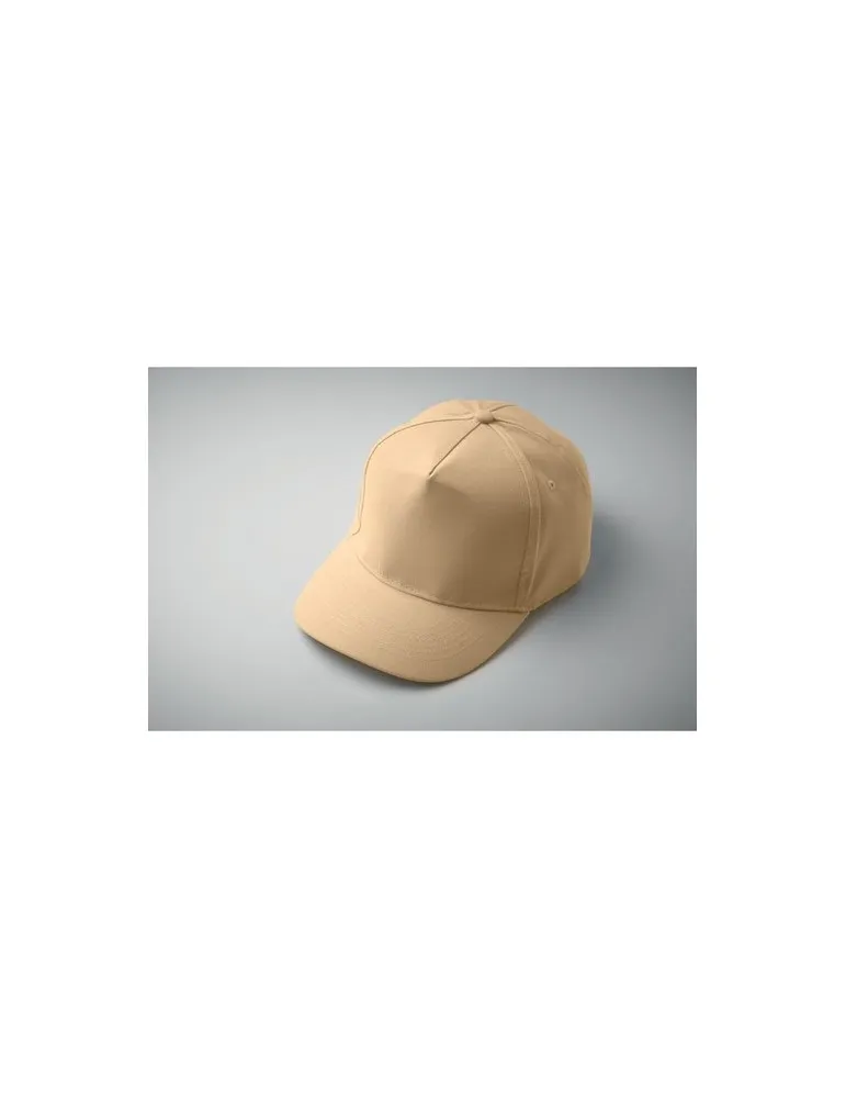 Casquette à 5 pans personnalisée SUNNY Matières : plastique Couleurs : blanc marquage laser ultra précis