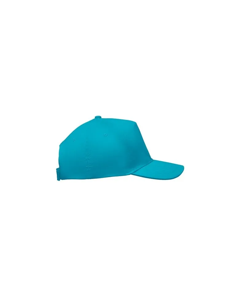 Casquette à 5 pans personnalisée SUNNY Matières : plastique Couleurs : blanc objet promo petit budget