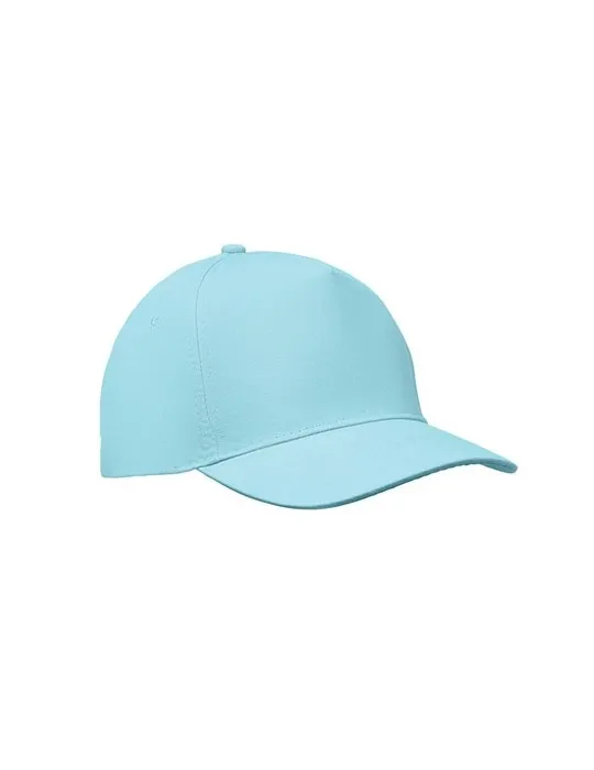 Casquette à 5 pans personnalisée SUNNY Matières : plastique Couleurs : blanc objet promotionnel éco-responsable