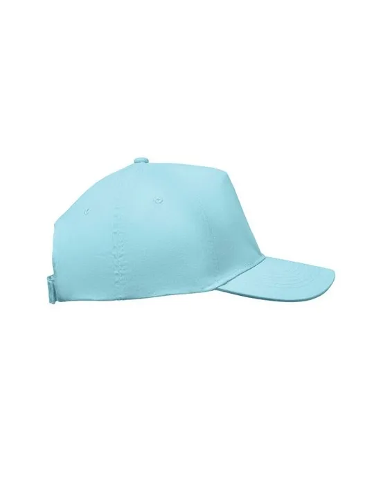 Casquette à 5 pans personnalisée SUNNY Matières : plastique Couleurs : blanc objet publicitaire robuste
