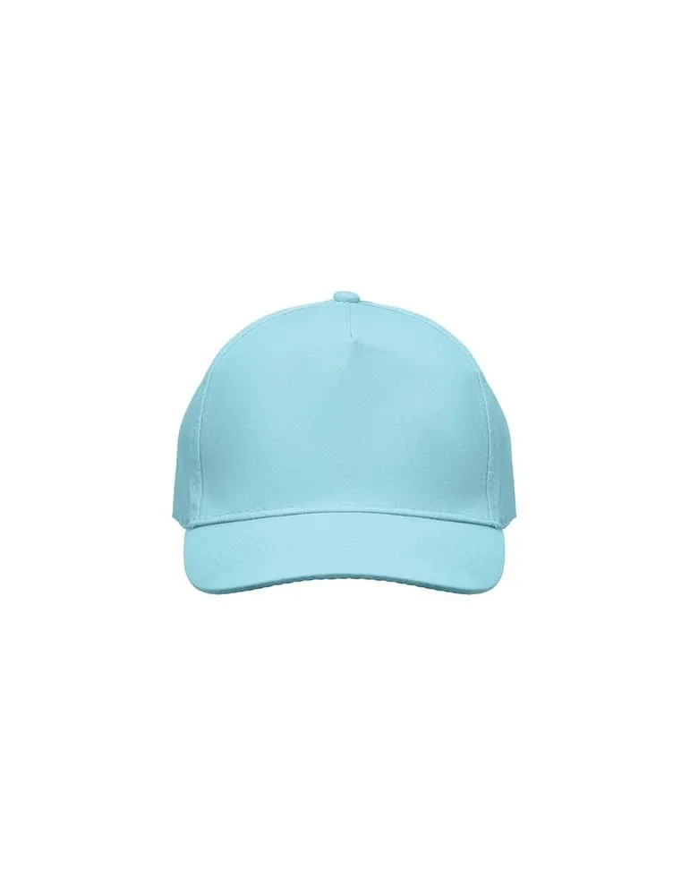Casquette à 5 pans personnalisée SUNNY Matières : plastique Couleurs : blanc goodies publicitaire durable