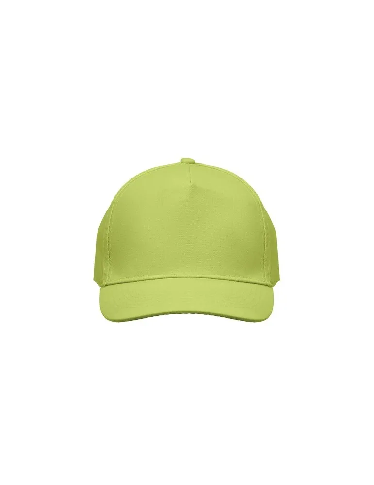 Casquette à 5 pans personnalisée SUNNY Matières : plastique Couleurs : blanc impression logo haute qualité