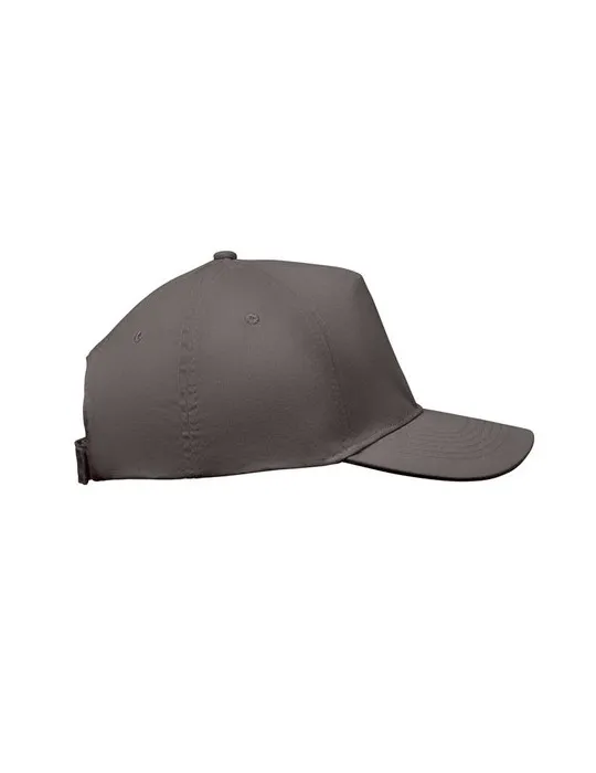 Casquette à 5 pans personnalisée SUNNY Matières : plastique Couleurs : noir impression haute définition