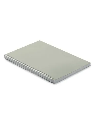 Cahier A5 en carton recyclé personnalisé - RECARNOTE Couleurs : blanc