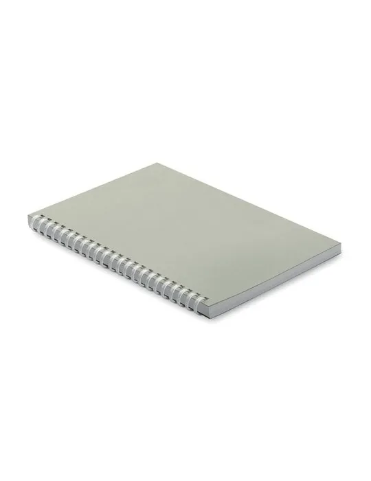 Cahier A5 en carton recyclé personnalisé - RECARNOTE Couleurs : blanc