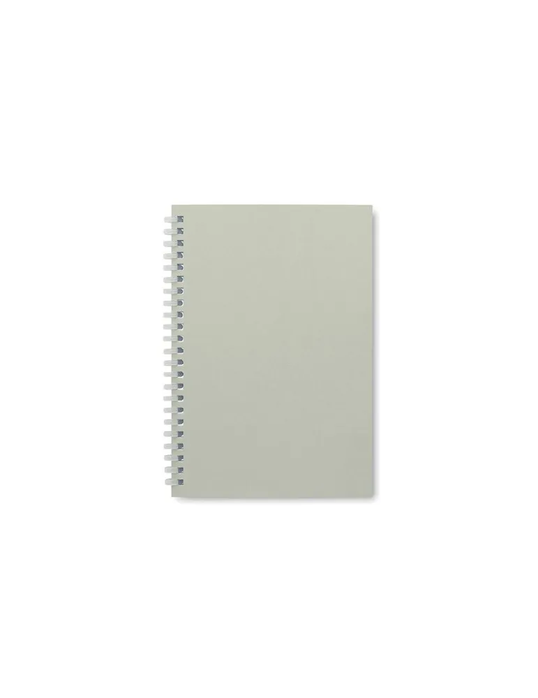 Cahier A5 en carton recyclé personnalisé - RECARNOTE Couleurs : blanc marquage laser ultra précis