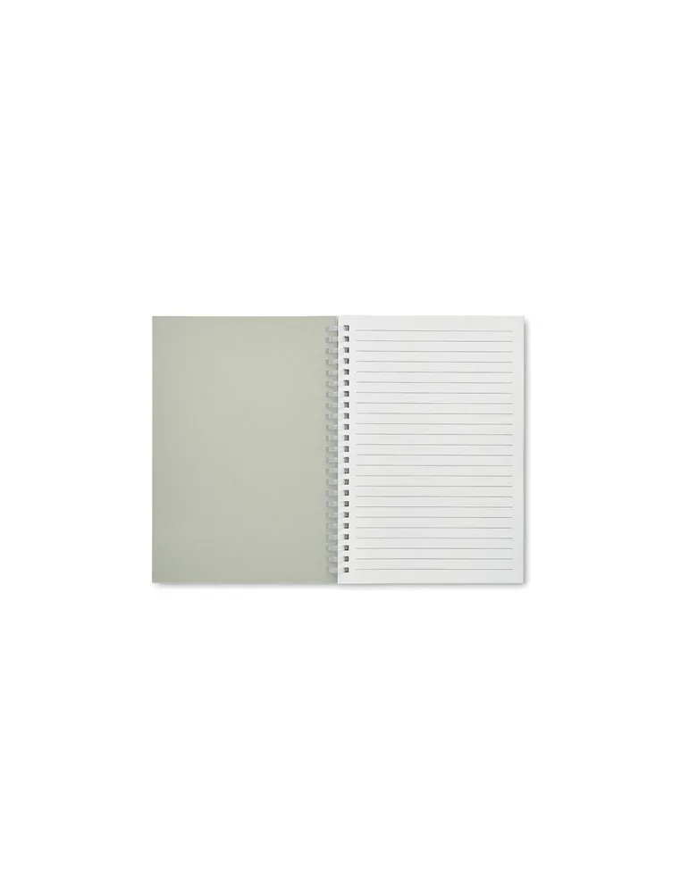 Cahier A5 en carton recyclé personnalisé - RECARNOTE Couleurs : blanc marquage couleur éclatante