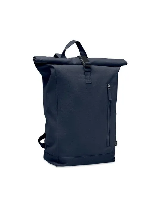 Sac à dos enroulable personnalisé 390 gr/m² KAMET Couleurs : blanc givré personnalisable avec votre logo