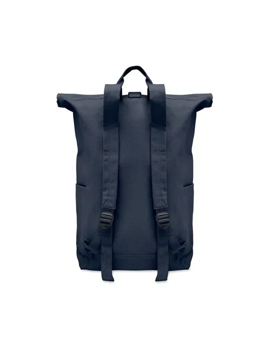 Sac à dos enroulable personnalisé 390 gr/m² KAMET Couleurs : blanc givré cadeau collaborateur premium