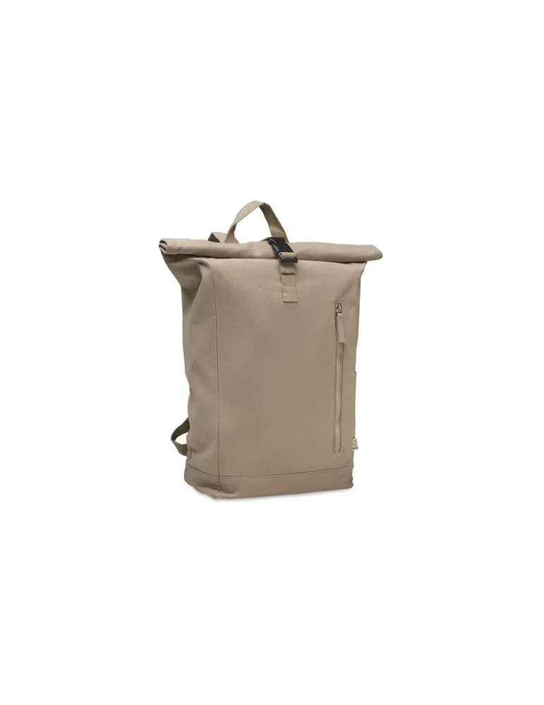 Sac à dos enroulable personnalisé 390 gr/m² KAMET Matières : bois goodies publicitaire événementiel