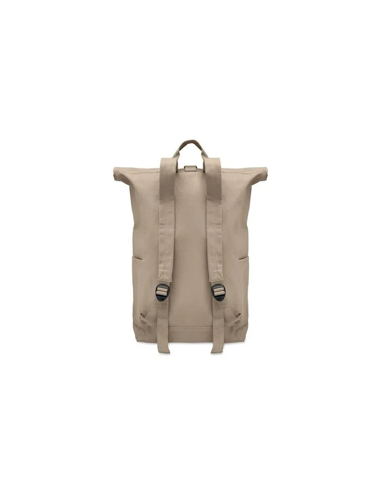 Sac à dos enroulable personnalisé 390 gr/m² KAMET Matières : bois livraison express 24h 48h