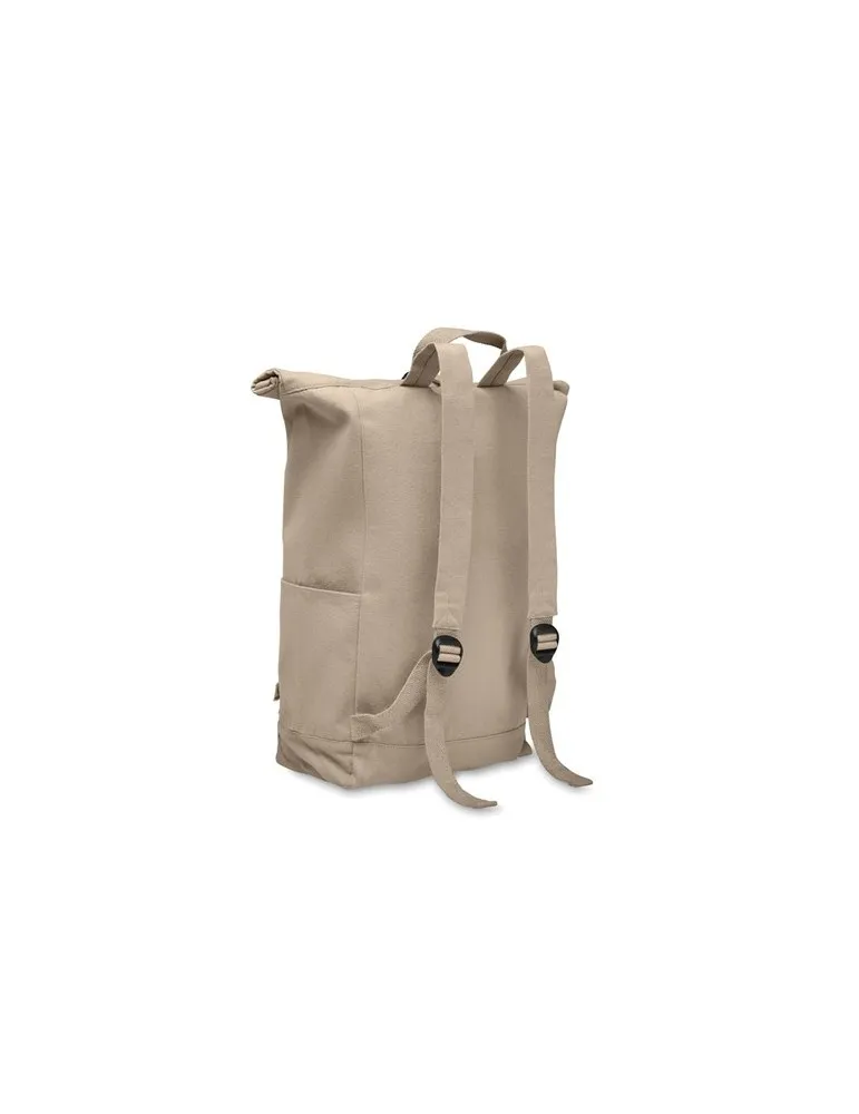 Sac à dos enroulable personnalisé 390 gr/m² KAMET Matières : bois impression logo haute qualité