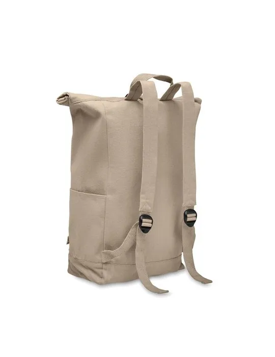 Sac à dos enroulable personnalisé 390 gr/m² KAMET Matières : bois impression logo haute qualité