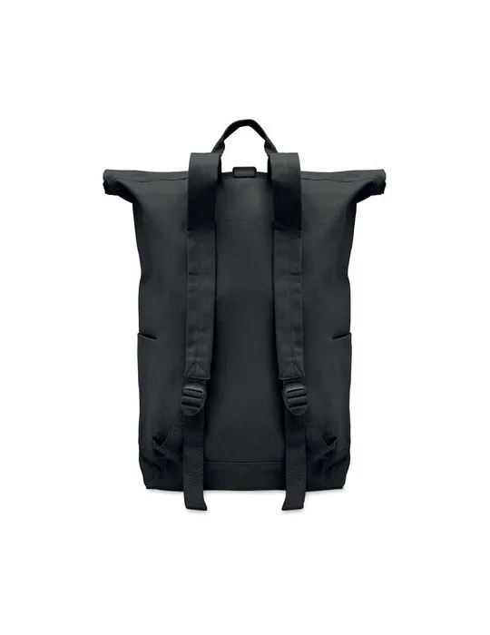 Sac à dos enroulable personnalisé 390 gr/m² KAMET Matières : bois marquage laser ultra précis