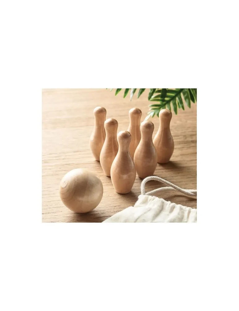 Mini jeu de quilles en pin BOLITO