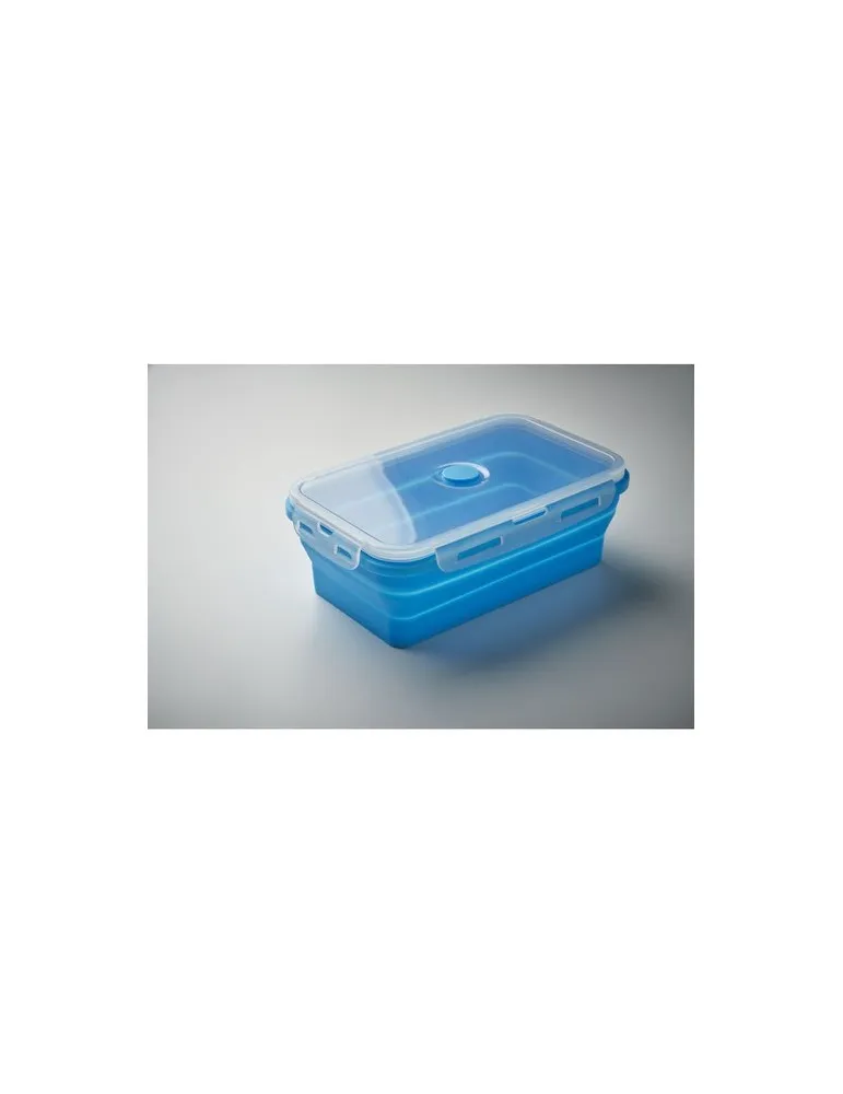 Lunchbox pliable écologique en silicone KOLAPSO Matières : bois accessoire événementiel unique