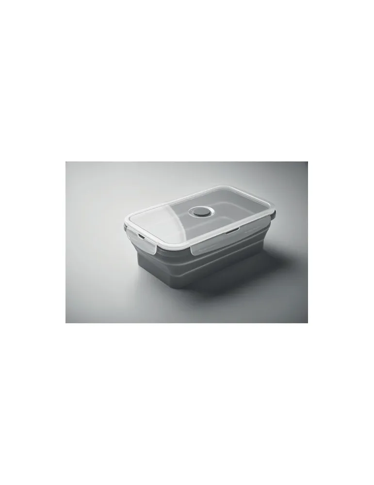 Lunchbox pliable écologique en silicone KOLAPSO Matières : bois personnalisation rapide en France