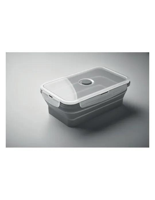 Lunchbox pliable écologique en silicone KOLAPSO Matières : bois personnalisation rapide en France