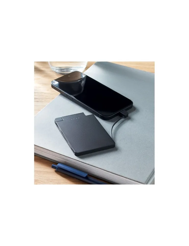 Powerbank magnétique écologique 2500 mAh SLIMPO Matières : bois impression haute définition