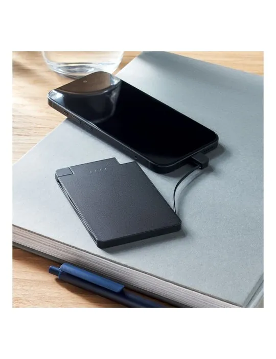 Powerbank magnétique écologique 2500 mAh SLIMPO Matières : bois impression haute définition