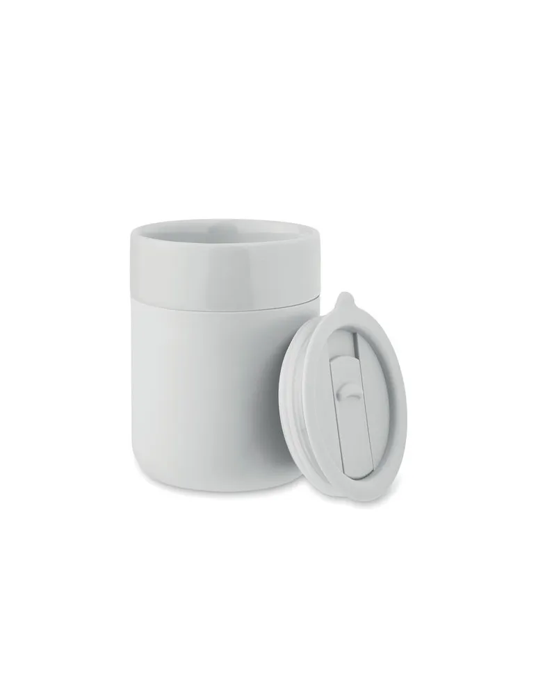 Gobelet en céramique personnalisé 330 ml QERAM Matières : bois livraison express 24h 48h