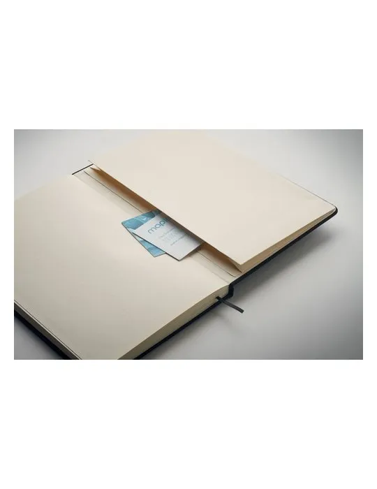 Carnet A5 RPET écologique avec stylo NOTA Matières : métal Couleurs : bleu marquage laser ultra précis