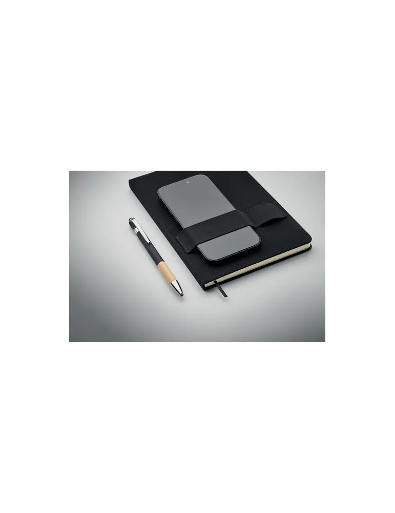 Carnet A5 RPET écologique avec stylo NOTA Matières : métal Couleurs : bleu livraison express 24h 48h