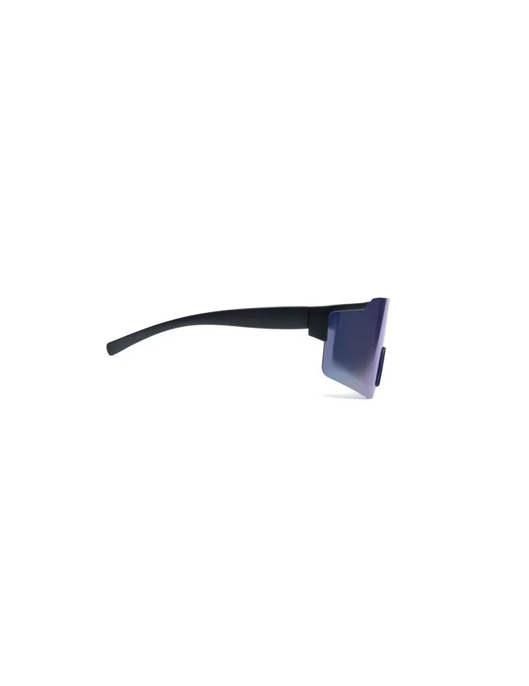 Lunettes de sport miroirs personnalisées SHINE Matières : plastique Couleurs : bleu clair marquage laser ultra précis