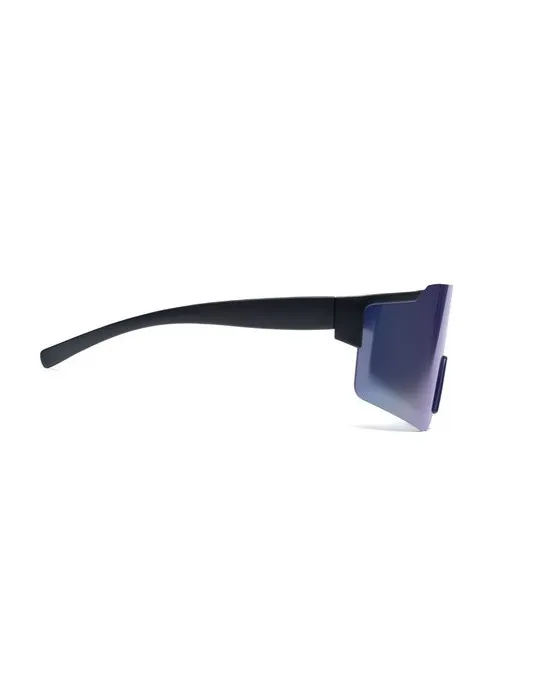Lunettes de sport miroirs personnalisées SHINE Matières : plastique Couleurs : bleu clair marquage laser ultra précis