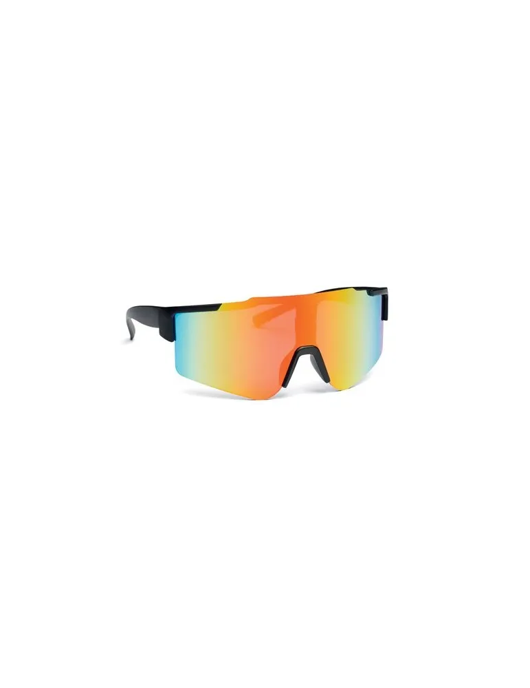 Lunettes de sport miroirs personnalisées SHINE Matières : métal Couleurs : bleu foncé cadeau entreprise pas cher