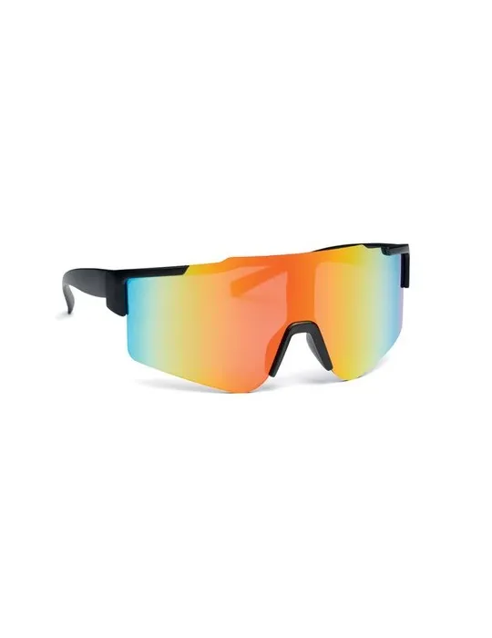 Lunettes de sport miroirs personnalisées SHINE Matières : métal Couleurs : bleu foncé cadeau entreprise pas cher