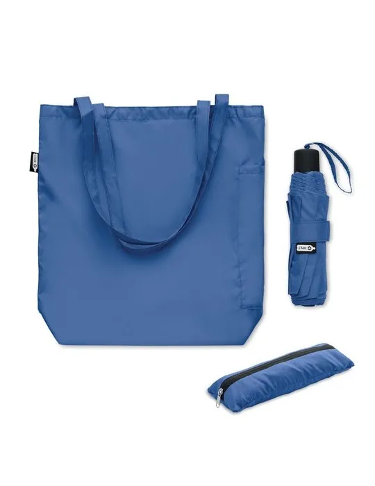 Parapluie 21'' personnalisé et Tote bag écologique SEATTLE Matières : plastique Couleurs : rouge personnalisable avec votre logo