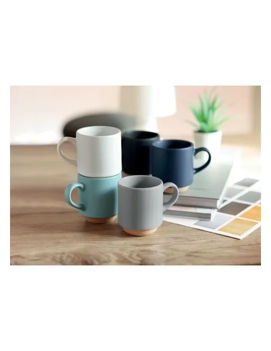 Mug en céramique publicitaire 170 ml - CERACK Matières : métal Couleurs : blanc translucide marquage couleur éclatante