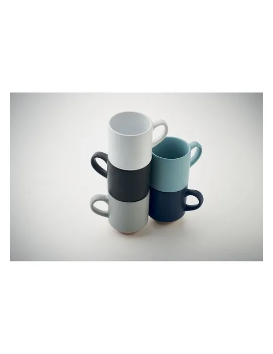 Mug en céramique publicitaire 170 ml - CERACK Matières : métal Couleurs : vert pomme marquage laser ultra précis