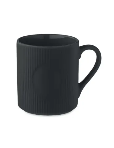 Tasse céramique striée 340 ml personnalisée RIBMUG Matières : métal Couleurs : blanc