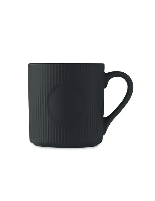 Tasse céramique striée 340 ml personnalisée RIBMUG Matières : métal Couleurs : blanc cadeau client original